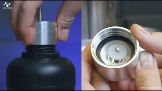 NOVA3D Whale3 Series How to Install the Autofeeding Bottle Cap [upl. by Alekal]