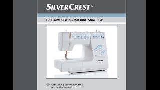 Manual Silvercrest SNM 33 A1 Nähmaschine Sewing machine Швейная машина [upl. by Sherm798]