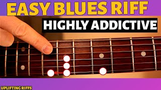 The EASY Addictive BEGINNER Blues Riff Lesson You Need [upl. by Dhiren923]