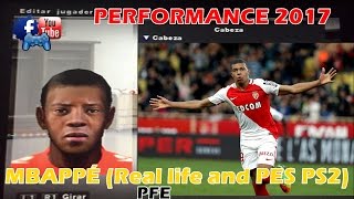 Kylian Mbappé  PROMESAS  AS Monaco FC  FaceHairStats PES201417PSPWIIPS2 [upl. by Tyoh386]