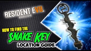 Resident Evil 7  How to Get the SNAKE KEY Location Guide [upl. by Blakeley851]