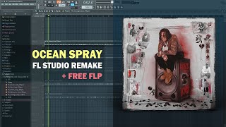 Moneybagg Yo  Ocean Spray FL Studio Remake  Free FLP [upl. by Bertie]