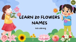 flowers name  20 flowers name  flowers name with spelling [upl. by Wilfrid]