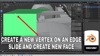 Create Vertex at the Intersection of Two Edges  Blender Tutorial [upl. by Lulu54]