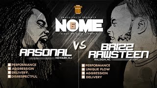 ARSONAL VS BRIZZ RAWSTEEN SMACK URL RAP BATTLE  URLTV [upl. by Letch]