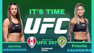 Jasmine JASUDAVICIUS vs Priscila CACHOEIRA Full FIGHT UFC 297 [upl. by Hardwick]