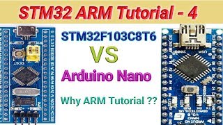 ARM Tutorial 4 Differences between Arduino Nano and STM32F103C8T6 [upl. by Ellissa]