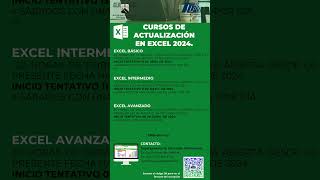 CURSOS DE ACTUALIZACIÓN EXCEL 2024 [upl. by Gonzalo995]