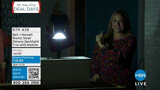 BellHowell Bionic Solar Deluxe Motion Sensor Spotlight [upl. by Animlehliw294]