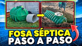 💥 INSTALACIÓN DE FOSA SEPTICA  COMO INSTALAR Paso a Paso [upl. by Nirot]