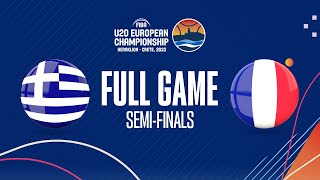 SEMIFINALS Greece v France  Full Basketball Game  FIBA U20 European Championship 2023 [upl. by Washington]