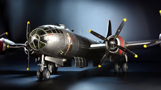 B29 Superfortress  Academy 172  Aircraft Model [upl. by Nosemyaj]