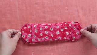 Saukhyam Reusable Menstrual Pads Red colour  How to use base and insert [upl. by Turne]