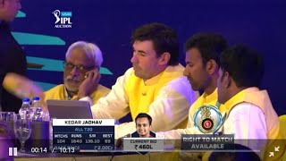 2018 IPL auction CSK [upl. by Eciram]