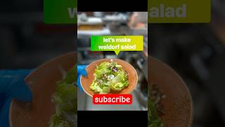 waldorf salad recipe  salad for food trial  vegetarian salad salad classic authentic [upl. by Yennep]