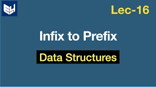 Infix to Prefix conversion  Examples  Data Structures  Lec16  Bhanu Priya [upl. by Ahseinad616]