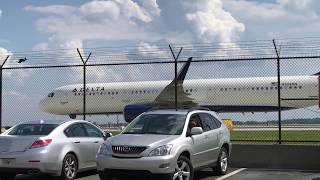 Atlanta International Airport Plane Spotting 04202017With ATC and flight information [upl. by Clemence]