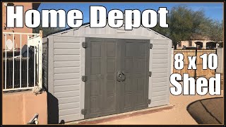 Home Depot 8 x 10 Shed  Install  2021 [upl. by Presber]