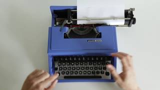 Tonys Typewriters  Olivetti Dora [upl. by Gudren]