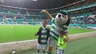 Celtic v St Johnstone Mascot Footage [upl. by Maxfield]