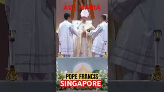 Story Arrive Singapore Pope Francis avemaria vatican catholicchurch singapore [upl. by Tnomed]