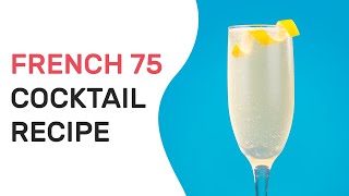 French 75 Cocktail Recipe in Under 1 Minute [upl. by Yra218]