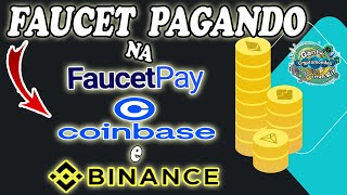 FAUCET PAGANDO NA FAUCETPAY COINBASE E BINANCE GRÁTIS [upl. by Stoeber]