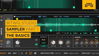 Sampler The Basics Bitwig Studio  Sampler  Part 16 [upl. by Gigi534]