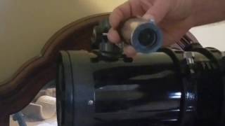 Laser collimating a Celestron powerseeker 127eg step 1 [upl. by Dnamra]