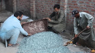 How Waste Glass Convert into Perfume Bottles Through Recycling  Glass Recycling Factory [upl. by Jonina]