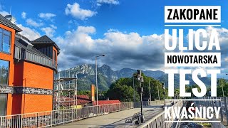 Zakopane Ulica Nowotarska w Zakopanem test kwaśnicy [upl. by Branden]