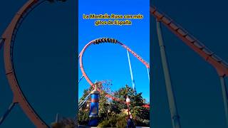 🐉 Dragon Khan La Montaña Rusa con Más Loops en España 🎢 portaventura montañarusa adrenaline [upl. by Yetnruoc]