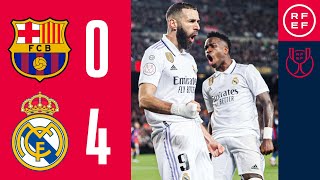 Resumen  Copa del Rey  FC Barcelona 04 Real Madrid  Semifinal vuelta [upl. by Wehttam]