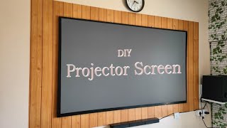 DIY Projector Screen making at home [upl. by Fokos]