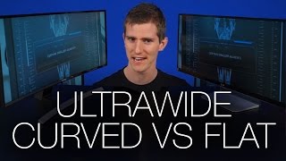 Curved vs Flat Monitors ft Samsung S34E790C  LG 34UM95 [upl. by Dorie]