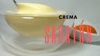 Crema SABAYÓN super facil [upl. by Bultman72]