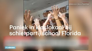 Paniek in klaslokaal bij schietpartij school Florida  RTL NIEUWS [upl. by Aidnic]