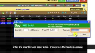 Maybank2u Online Stocks Tutorial 4 How to Buy and Sell Stocks [upl. by Alyahsat96]