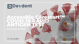 AccessBio Carestart™ COVID19 Antigen Test Instructional Video [upl. by Munster]