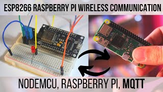 ESP8266 NodeMcu Raspberry Pi MQTT  ESP8266 PublishSubscribe [upl. by Fortna]