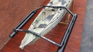 Kayak outriggers very strong cheap and they work [upl. by Ahtivak]