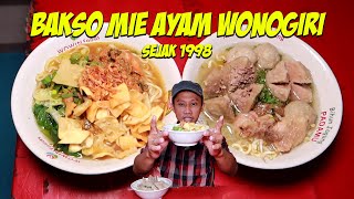 Warung Mie Ayam Bakso Wonogiri Enak makan dua porsi langsung [upl. by Deering]