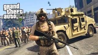 MILITARY TAKEOVER GTA 5 Mods [upl. by Amsirac891]