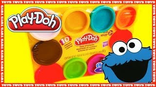 PlayDoh Case of Colours 10 AWESOME COLORS [upl. by Ynaffets413]