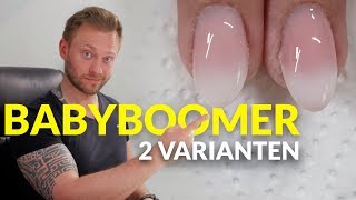 GelNägel  BabyBoomer in 2 Varianten  Tutorial [upl. by Lamoureux]