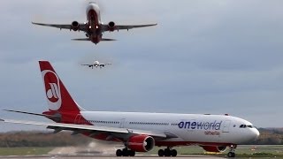 Düsseldorf Airport TimeLapse  Airbus Boeing  HD [upl. by Enelrak18]