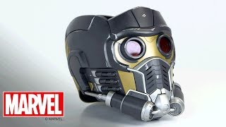 Marvel Legends  StarLord Electronic Helmet Designer Desk [upl. by Ormsby978]