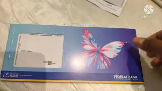 Federal Bank  Welcome Kit Unboxing  NRE Account  2021 [upl. by Minta331]