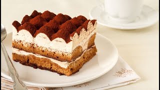 Tiramisu Sans Mascarpone  تحضير تيراميسو بطريقة مبسطة وناجحة [upl. by Antipas]