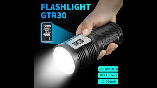 Helius OLED Smart Digital Display Flashlight GTR30 [upl. by Sothena]